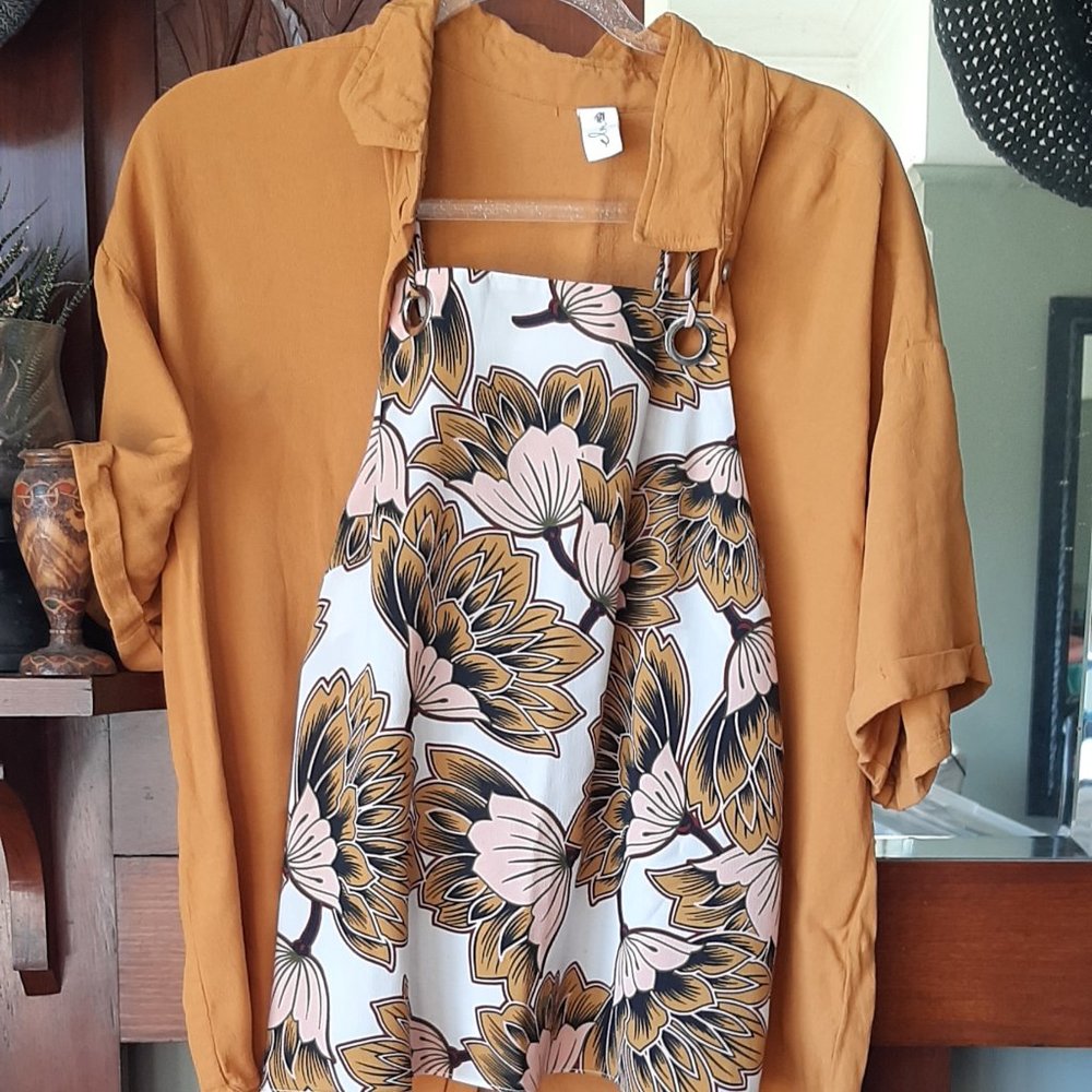 Mustard Coloured Shirt and Singlet Set Size 10/12 - Picture 11 of 11